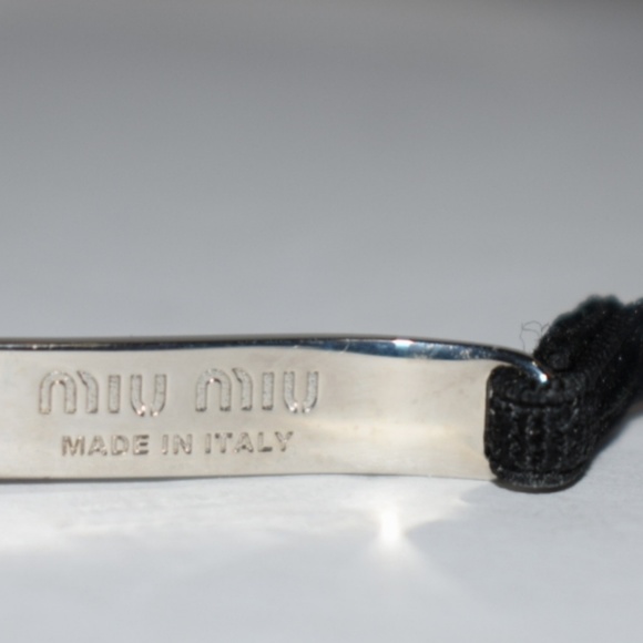 Miu Miu Silver Tone Pearl & Crystal Headband Tiara - Picture 5 of 6